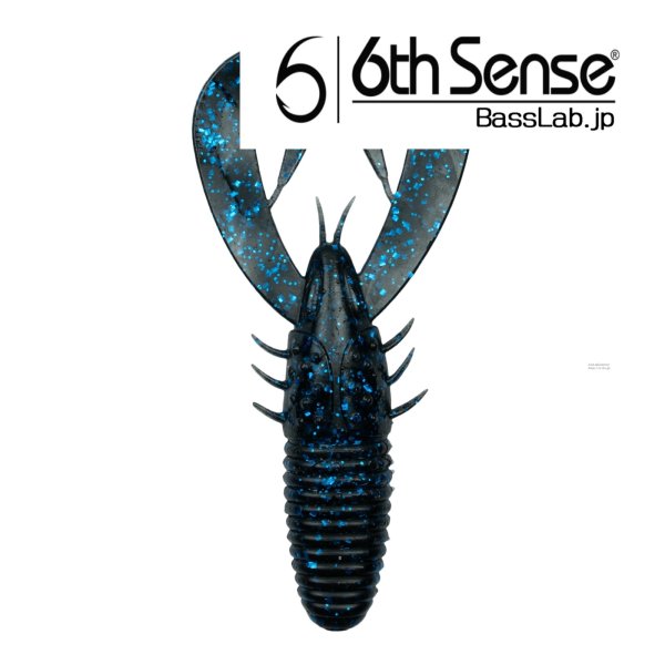 画像1: Stroker Craw 3.3 　Black N Blue Flake / ブラックアンドブルーフレーク　　 3.3インチ　 (1)